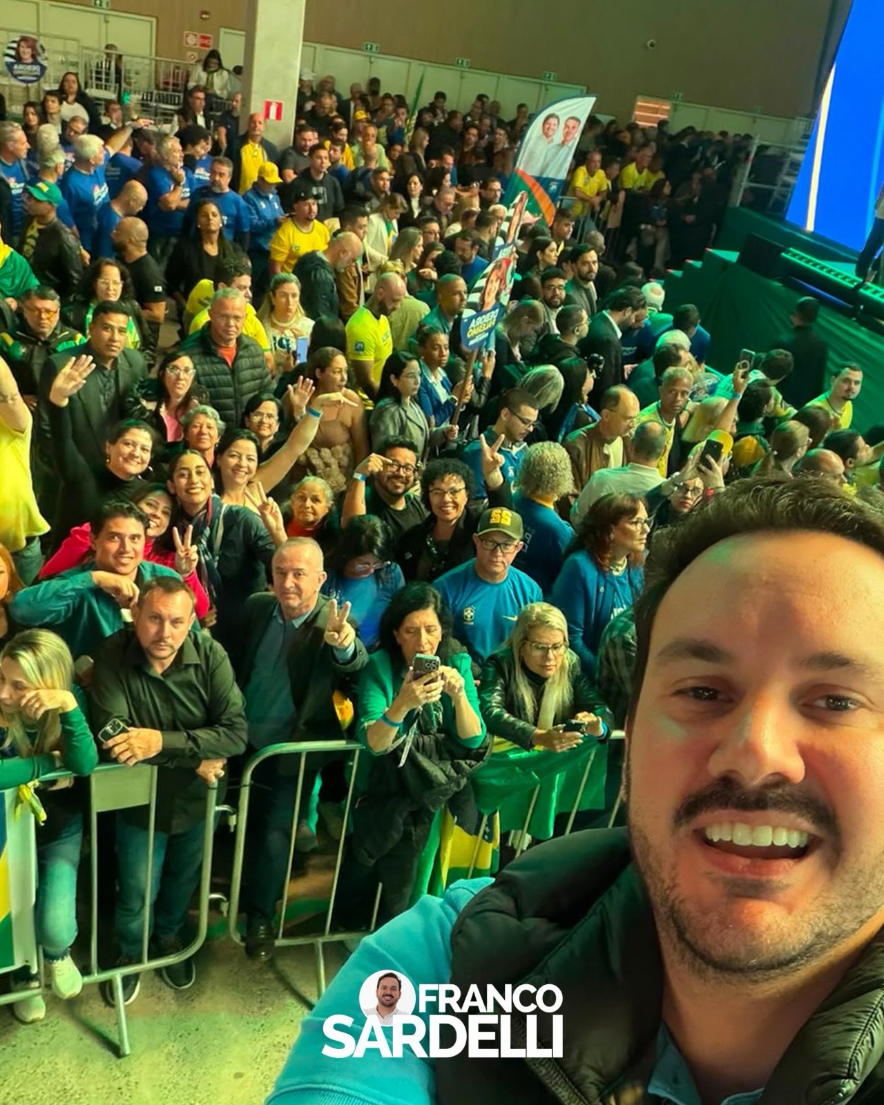 Publicação de Franco Sardelli no Instagram